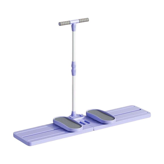 Leg Exercise Machine Ski Machine Inner Thigh Exerciser Foldable with Anti Slip Pedals for Home Workouts