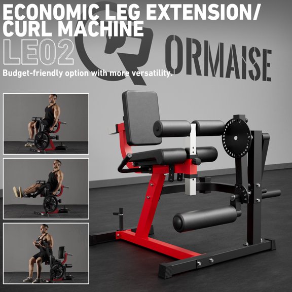 Leg Extension And Curl Machine, Lower Body Special Leg Machine, Leg Rotary Extension for Thigh, Adjustable Leg Exercise Bench with Plate Loaded