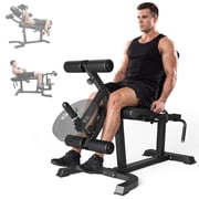 Leg Extension and Curl Machine,440LBS Adjustable Leg Curl Machine for Home Gym,Seated Leg Extension and Lying Curl Machine for Lower Body Workouts