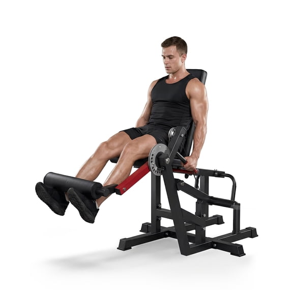 Leg Extension Curl Machine, Heavy Duty Carbon Steel Adjustable Home Gym Equipment for Quad Hamstring Strength Training