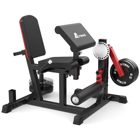 Leg Extension and Curl Machine with Preacher Curl Attachment for Home Gym