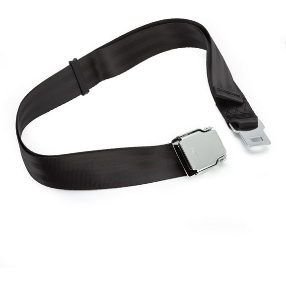 Leg Extension/Curl Seat Belt Buckle - Achieve Stability and Comfort in Leg Workouts on Machines, 5.6Ft Long Black