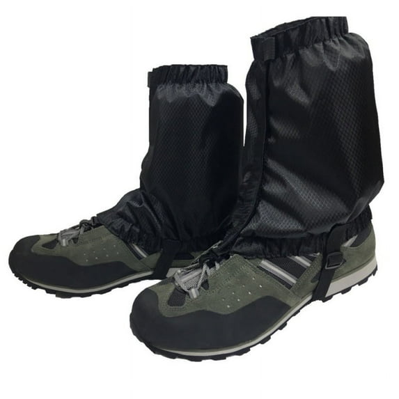Leg Gaiters, Hiking Gaiters, Ultra Strong 900D Oxford Gaiters, Waterproof and Adjustable Snow Boot Gaiters for Skiing Motorcycle Snowshoeing Men & Women