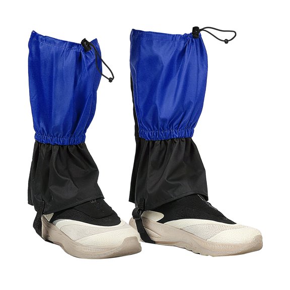 Leg Gaiters, Snow Gaiters for Hiking Waterproof Snow Boot Guards for Snowshoeing Hiking, 14" & Sapphire Blue