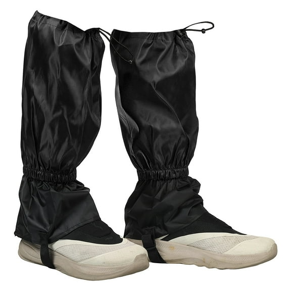 Leg Gaiters, Snow Gaiters for Hiking Waterproof Snow Boot Guards for Snowshoeing Hiking, 18" & Black