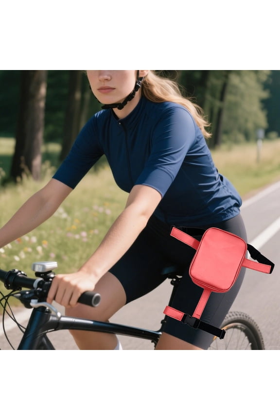 Leg Harness Bag PU Leather Thigh Pouch Hip Fanny Pack Women Drop Leg Bag with Leg Strap for Motorcycle Costume Accessories