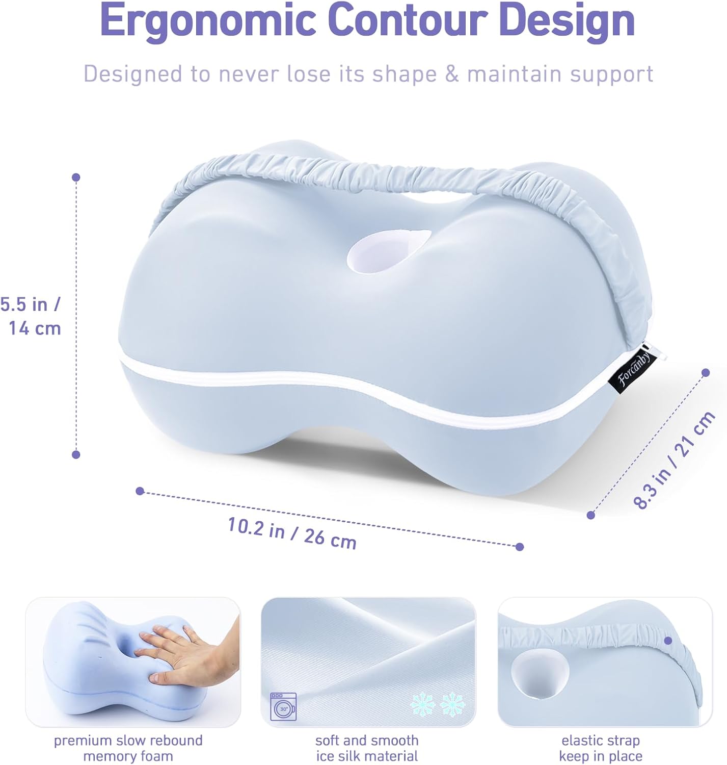 Leg & Knee Pillow for Side Sleepers Smooth Spine Alignment Pillow