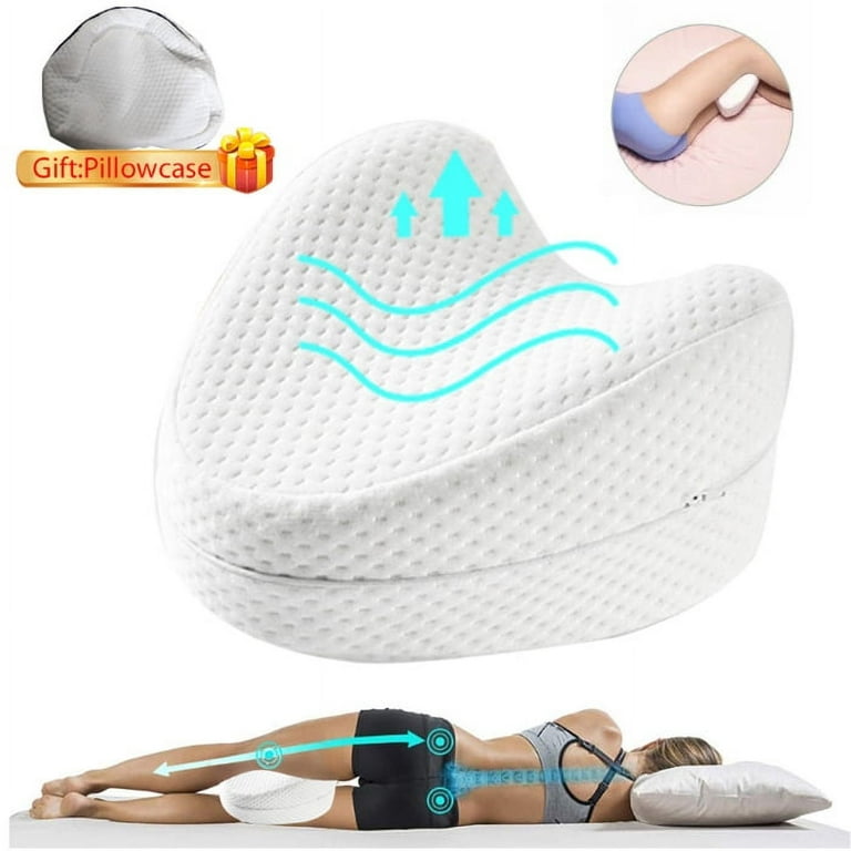 Leg & Knee Pillow - Soothing Pain Relief for Sciatica, Back, Hips, Knees,  Joints - As Seen on TV 