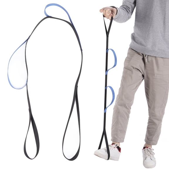 Leg Lifter Strap, Long Leg Strap with Multiple Loops to Lift Leg, Total Hip Replacement Recovery Kit or Knee Replacement Surgery Recovery Aids, Mobility Aids and Equipment