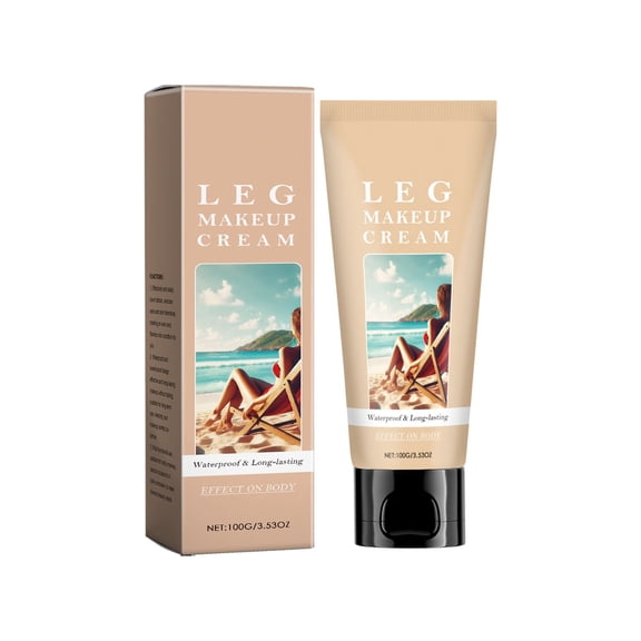 Leg Makeup Cream, Body Makeup Waterproof No Transfer, Body Coverage, Waterproof Sweatproof Body Makeup, Long Lasting Body Foundation For All Skin Tones,100g/3.53oz