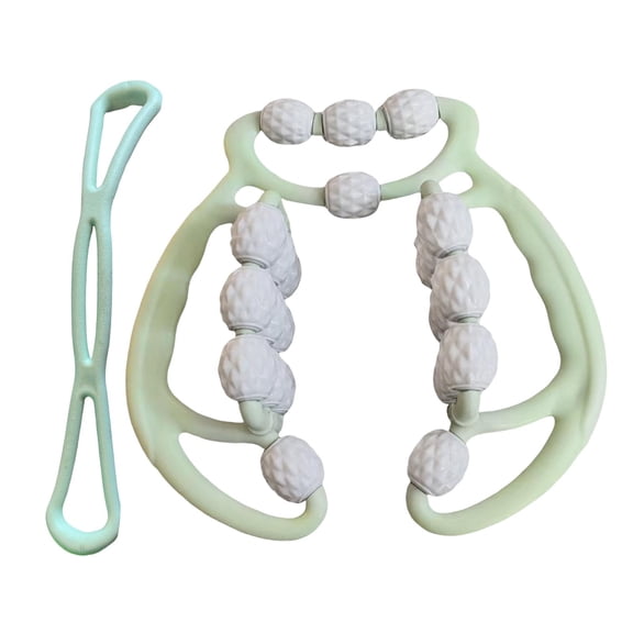 Leg Massage Roller Muscle Relaxer Fitness Tool with 24 Wheels for Arm Body Neck Pressure Point Relief