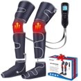 Leg Massager with Air Compression & Heat, 4In1 Foot Calf Thigh Knee