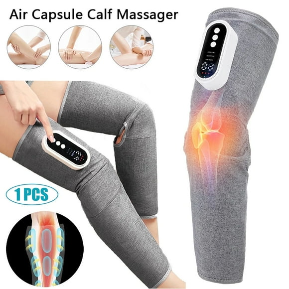 Leg Massager, Calf Thigh Massager Air Compression Massager Knee Hot Compress with 3 Intensities, 3 Modes, Wireless Heat Massage for Leg Circulation, Swelling Muscle Relax, Pain Relief, 1 Pcs