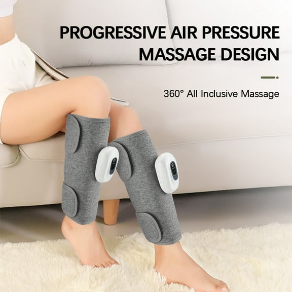 Leg Massager for Circulation, Calf Massager Cordless Air Compression Massager with 3 Modes 3 Intensities, Rechargeable Leg Compression Massagers Calf Wrap for Relax Muscle, 1pcs