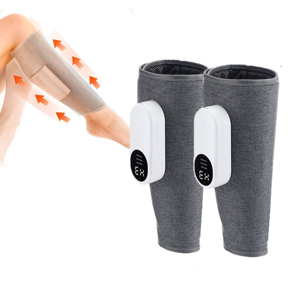 Leg Massager for Circulation, Cordless, Calf Foot Massager for Athlete, Relieve Soreness Muscle Relax, Air Compression Leg Massager for Leg Pain Relief,2 PCS