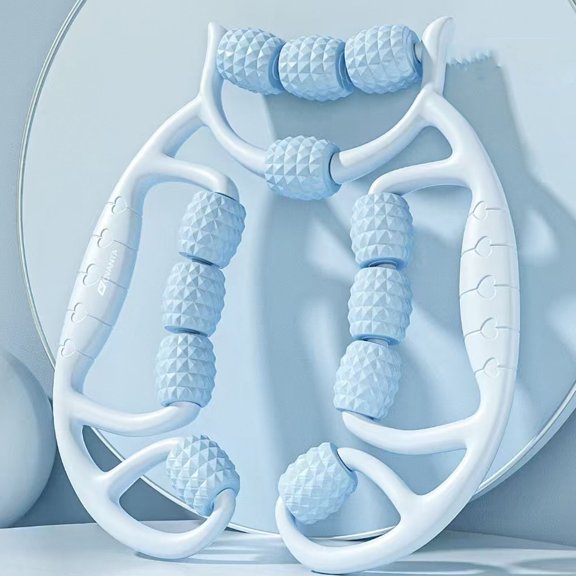 Leg Massager Ring Shaped Clamp-On Leg Massage Roller - With 360° Rolling Massage Ring Clamp Leg Structure Ergonomic Design For Easy Use - For Office Workers Athletes Travelers