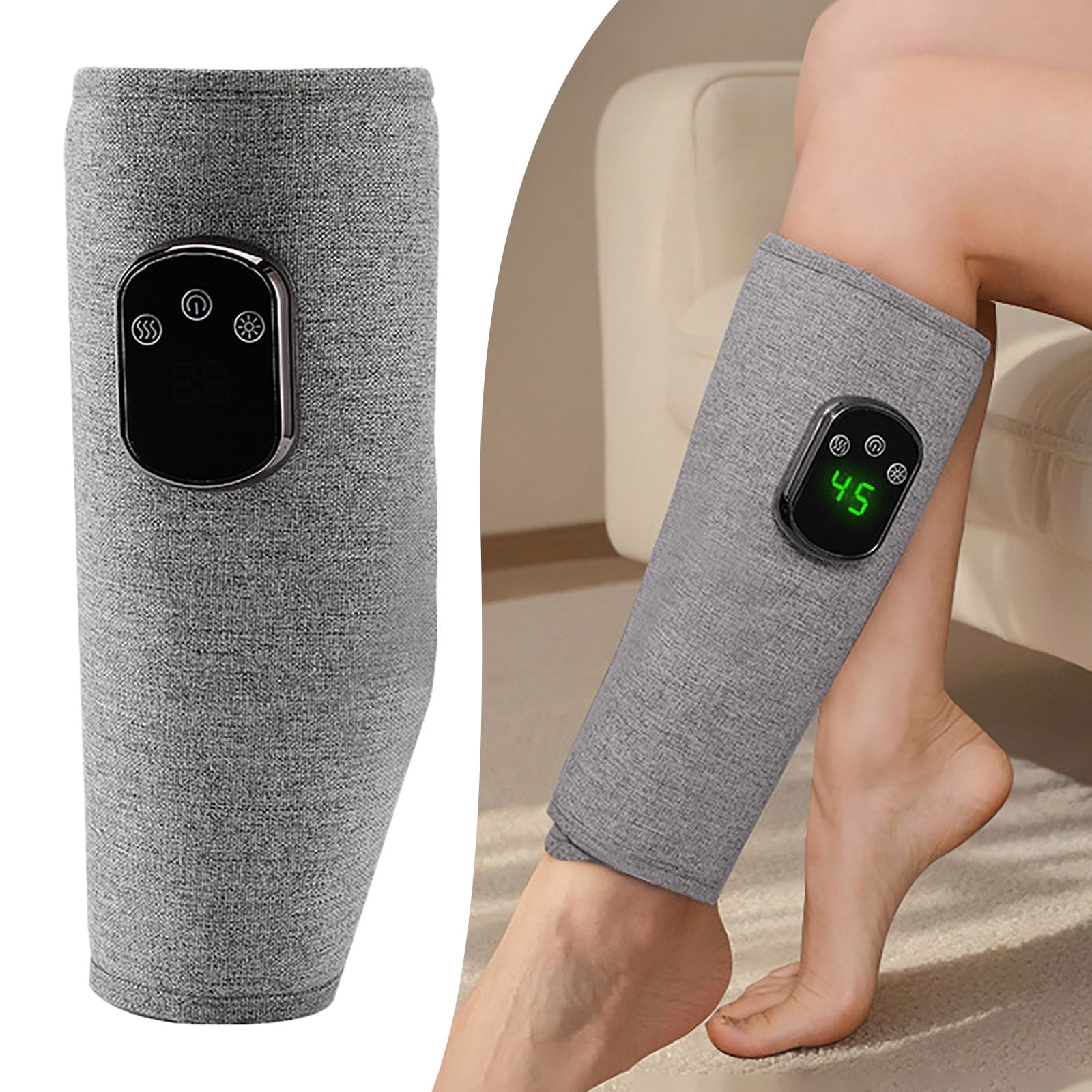 Leg Massager for Circulation And Pain Relief,Air Compression Massager With Heat,Leg Massager With 5 Heat Level Easy to Use For Women And Men