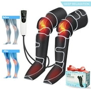 Leg Massager with Heat, Air Compression Thigh, Leg Air Compression Massager for Circulation and Pain Relief with 3 Modes, Muscles Relaxation