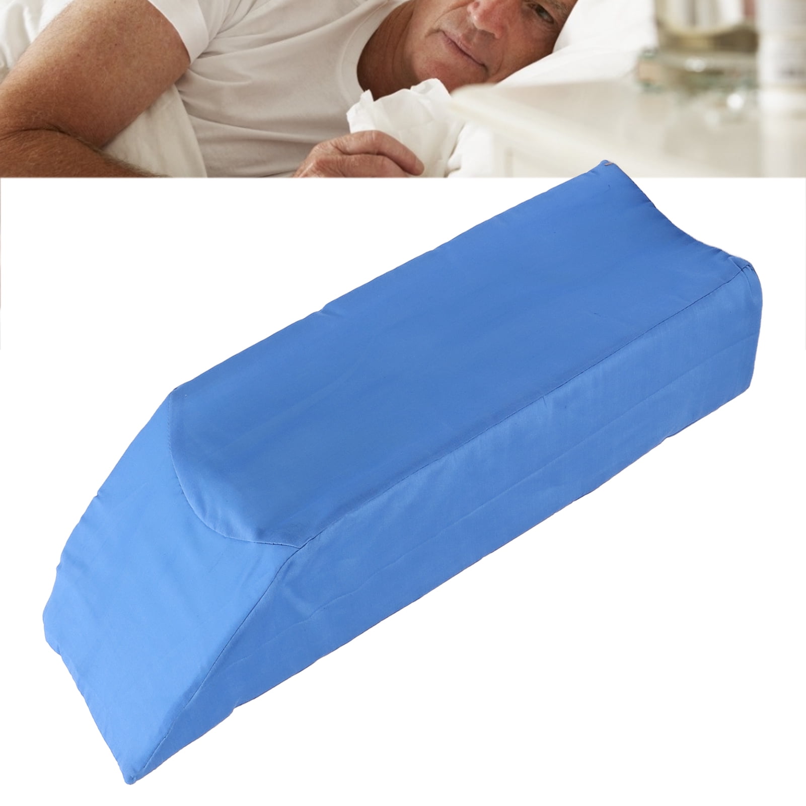 Leg Pillow, Blue U Shaped Improves Circulation Leg Position Wedges