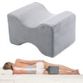 Leg Pillow for Side Sleepers, Ergonomic Contoured Knee Pillow for Spine