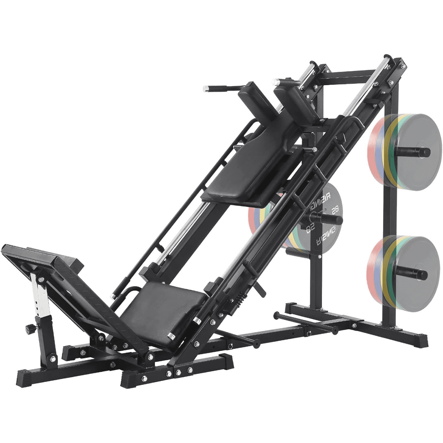 Leg Press Hack Squat Machine with 1400lbs Weight Capacity,2 in 1 Leg ...