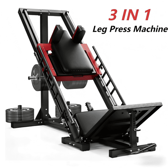 Leg Press Machine,Hack Squat Machine of Alloy Steel with Linear Bearings for Home Gym,Workout Equipment for Strength Training