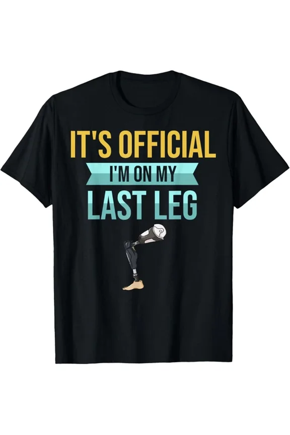 Leg Prosthetic Amputee Support Graphic T-shirt