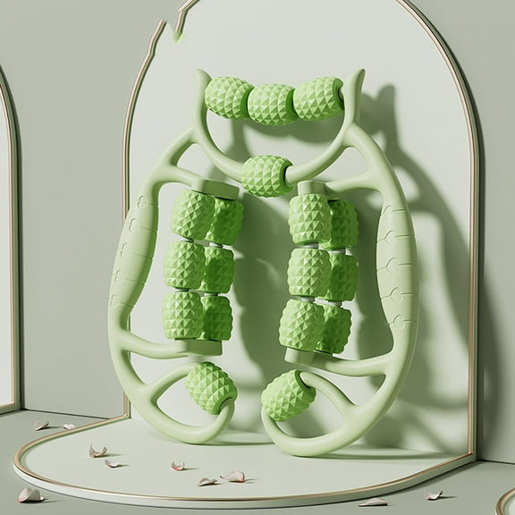 Leg Rollers for Muscles, Massage Roller with 18 Wheels, Muscle Roller Stick for Legs, Durable Flexible Cellulite Roller for Muscle Relaxer, Large Portable Circular Leg Clamps, Useful Leg Massage Tool