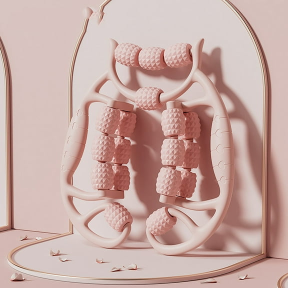 Leg Rollers for Muscles, Massage Roller with 18 Wheels, Muscle Roller Stick for Legs, Durable Flexible Cellulite Roller for Muscle Relaxer, Large Portable Circular Leg Clamps, Useful Leg Massage Tool