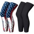 thumbnail image 1 of Leg Sleeves Compression Long Knee Sleeve UV Protect for Men Women Sport Basketball Football, 1 of 7