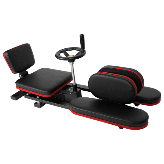 Leg Split Machine, 350LBS Capacity, Smooth Circular Movement, Compact Storage, Stretching Machine, Home, Gym, Fitness Space (Red)