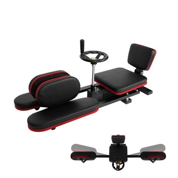 Leg Split Stretch Machine, 400lbs Heavy Duty Steel Frame Stretcher, Red PU Cushion Stable Base Universal Wheel Splits Trainer for Yoga Ballet Home Workout