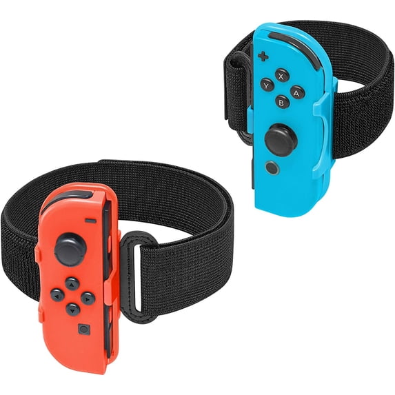 Leg Strap and Wrist Band for Nintendo Switch Sports,Adjustable Leg Strap Compatible with Switch Ring Fit Adventure and Wrist Band for Switch Just Dance(Not including Joycons)