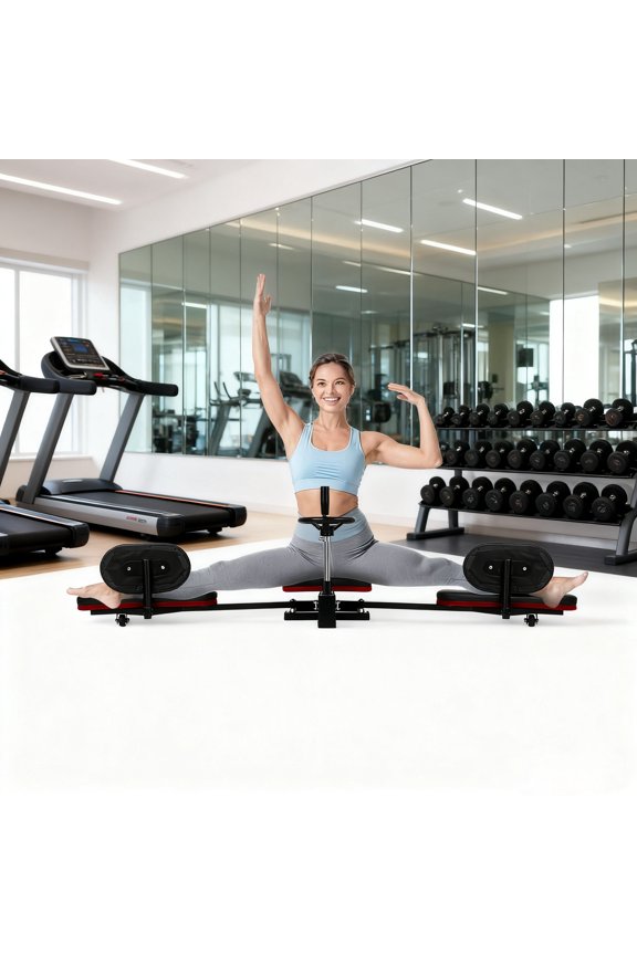 Leg Stretch Equipment, 330lb Commercial Grade, Silent Positioning, Adjustable Leg Stretcher Machine, Flexibility Machine, for Training, Gym, Dance, Fitness Space