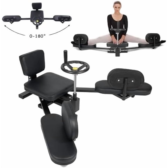 Leg Stretcher, 220lbs Leg Stretcher Machine, Stretch Machine 200 Degrees Heavy Duty Split Machine for Flexibility, Hip Stretcher for Home Yoga Gym Fitness - Black$$Sport & Recreation Other