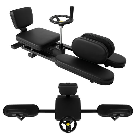 Leg Stretcher with 330 LBS Capacity & 0~240 Range, 360 Casters Leg Stretching Split Machine with Steel Frame & 62.2" Size, Black Flexibility Stretching Machine with 6" PU Cushion, for Martial Arts