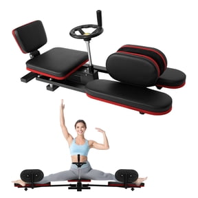 Leg Stretcher with 62.2" Length & 6" PU Cushion, 330 LBS Red Leg Stretching Split Machine with Steel Frame & 0~240 Range, Flexibility Stretching Machine with 360 Casters, for Fitness Center, Gym