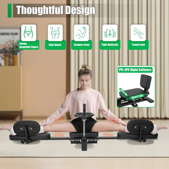 Leg Stretcher MMA Stretching Machine Fitness Split Training Martial Arts Gear  for Students, Mothers, Teenagers, Yoga, Fitness, Dance