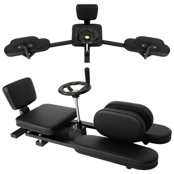 Leg Stretcher Machine, 180 Degree Heavy Duty Leg Split Machine with Hand Wheel & Backrest, 330.7 LBS Adjustable Trainer for Home Gym Yoga Dance Studio