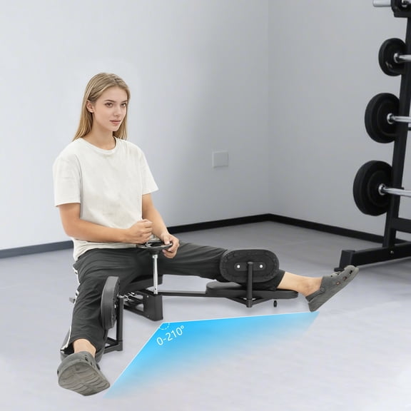 Leg Stretcher Machine, 210 Split Machine w/ Wheel Crank for Home Gym