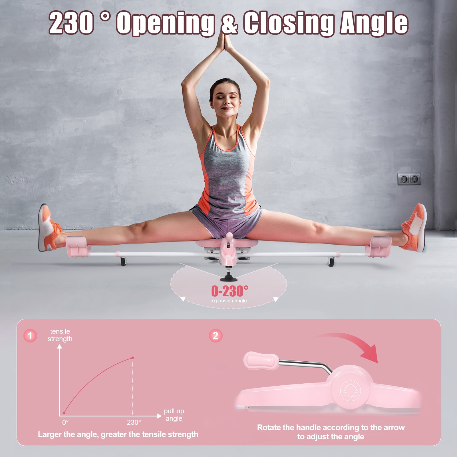 Leg Stretcher Machine, 330 Lbs Heavy Duty Splits Machine, Improve ...