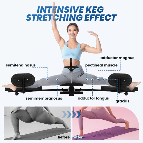 Leg Stretcher Machine, Heavy Duty Leg Split Machine, 500 LBS Leg Stretching Split Machine, Gym Split Machine for Home Yoga Gym Fitness to Train Leg Flexibility