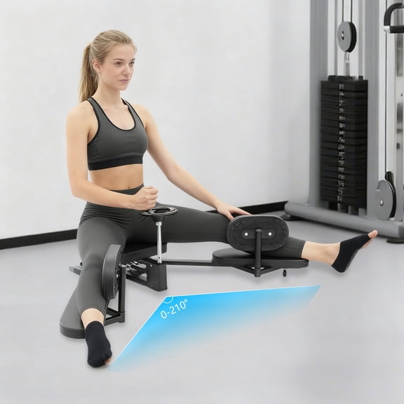 Leg Stretcher Machine, Split Training Stretching, 180 Degrees pro Stretching PU Cushion Inner Thigh Exercise Equipment, Flexibility Equipment for Dance, Home Gym Exercise, Black
