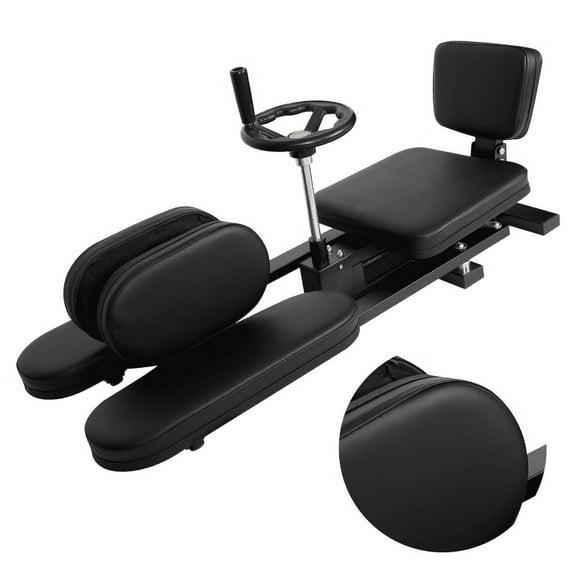 Leg Stretcher, Robust Steel Construction, Luxurious PU Leather Padding, 0-240 Adjustable, Leg Split Machine, Home Fitness, Dance Studio, Apartment(Black)