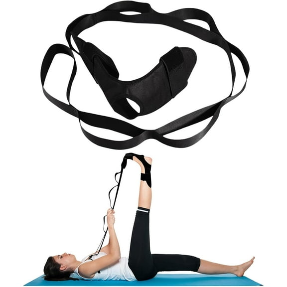 Leg Stretcher Strap | Yoga Straps for Stretching,Yoga Stretch Strap Gymnastics Stretching Band Improves Strength and Relief to Heel Spurs, Calf, Thigh, and Hip