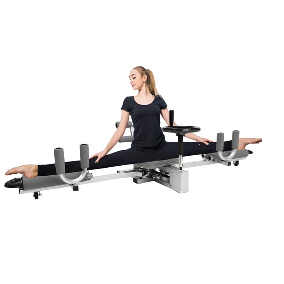 Leg Stretcher for Flexibility and Elasticity, Steel Frame, PVC Rollers, 0-210 Adjustable Angle, Ideal for Muscles Stretching and Fitness