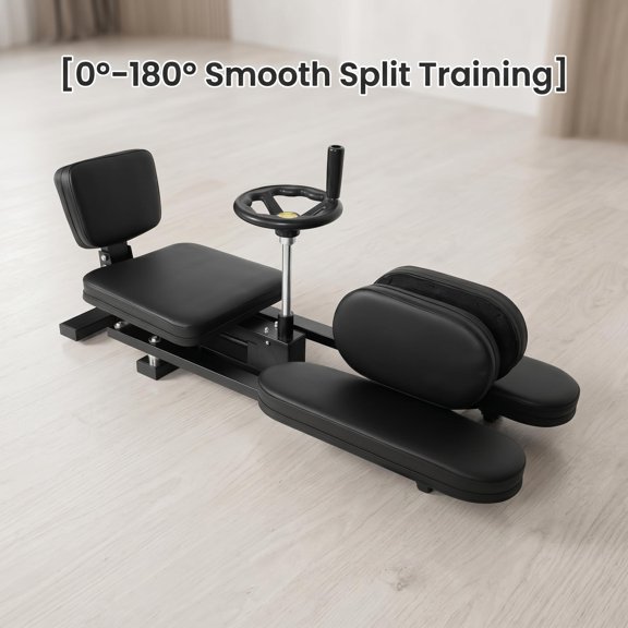 Leg Stretching Training Machine 0-180 Adjustable Steel Frame, Split Machine 38.6 Inch Length, Stretcher Machine with PU Leather Cushion for Home Gym Yoga.