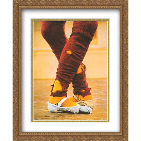 Leg Warmers 2x Matted 28x36 Large Gold Ornate Framed Art Print by Harvey Edwards