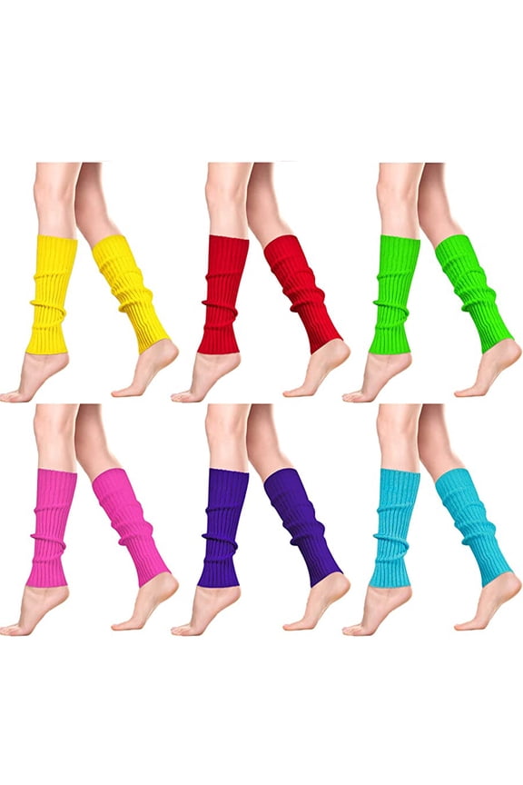 Leg Warmers, Unisex Cable Knit Leg Warmers Knitted Crochet Long Socks for Women Men