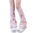 thumbnail image 1 of Leg Warmers Y2K Kawaii Ripped Leg Warmers for Girl Women Cute Knitted Socks Y2K Harajuku Goth Accessories, 1 of 3
